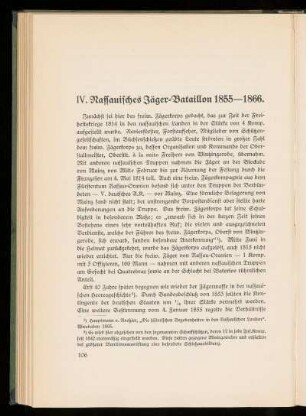 IV. Nassauisches Jäger-Bataillon 1855-1866.