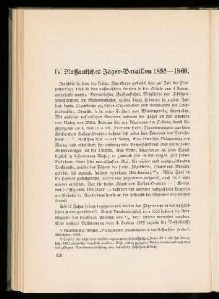 IV. Nassauisches Jäger-Bataillon 1855-1866.