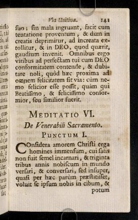 141-147, Meditatio VI