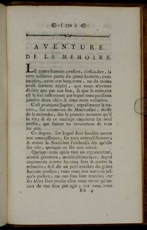 Aventure De La Mémoire.