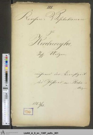 Kirchweyhe (Uelzen): Visitationsakten