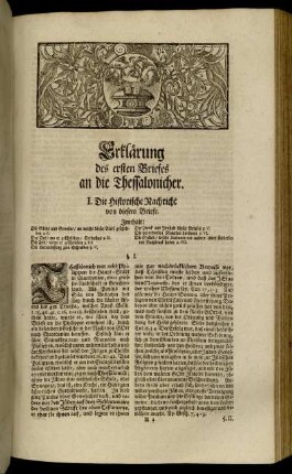 Erklärung des ersten Briefes an die Thessalonicher