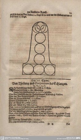 Das XII. Capitel. Von Theilung und Proportion der Schlangen.