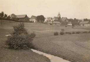 Zschocken, Ortsansicht mit Dorfkirche