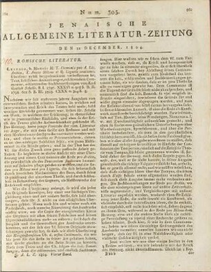 Num. 305. Den 21. December 1804
