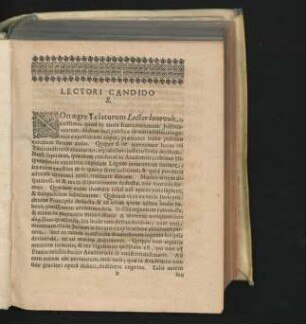 Praefatio ad Lectorem.