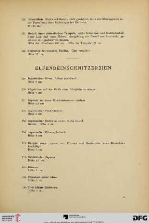 Elfenbeinschnitzereien (Nr. 229-243)