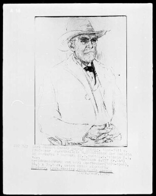 Bildnis Carl August Caesar Rudolf Beneke, Professor für Pathologie und Geschichte der Medizin