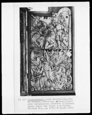 Enthauptung des Johannes und Sturz der Verdammten