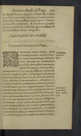 Decreta Symmachi Papae.