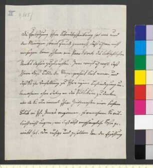 Brief von Körner, Christian Gottfried an Goethe, Johann Wolfgang von