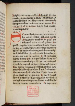 De laude scriptorum
