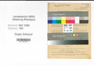 Entnazifizierung Edmund Gryps , geb. 30.09.1895 (Polizeimeister)