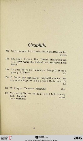 Graphik (Nr. 333-338)