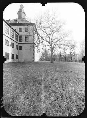 Gotha. Schloss Friedenstein, Westflügel und Westturm, Fassade