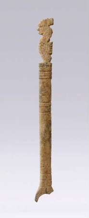 Fingerkunkel mit figürlicher Bekrönung in Form eines Hahns