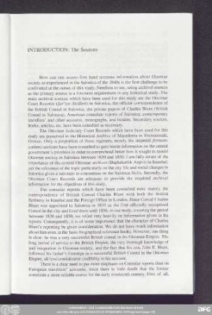 Introduction: The Sources