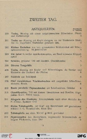 Antiquitäten (Nr. 200-355)