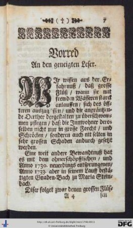 Vorred an den geneigten Leser.