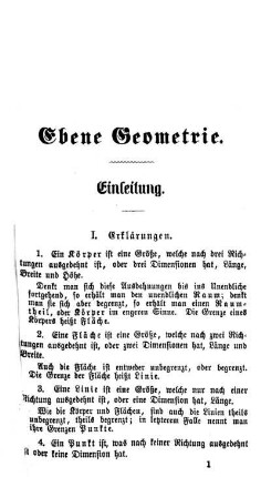 Einleitung. Erklärunen, Grundsätze, Zeichen.
