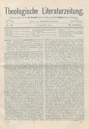633-637 [Rezension] Baentsch, Bruno, Exodus-Leviticus übersetzt und erklärt
