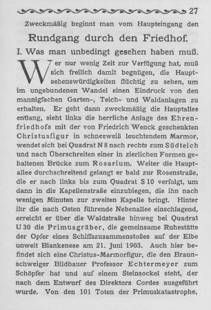 I. Was man unbedingt gesehen haben muß.