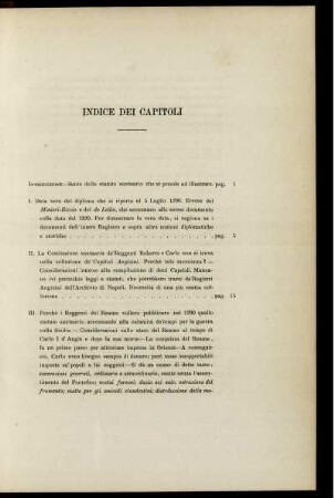 INDICE DEI CAPITOLI
