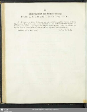 Entlassungsfeier und Prämienverteilung