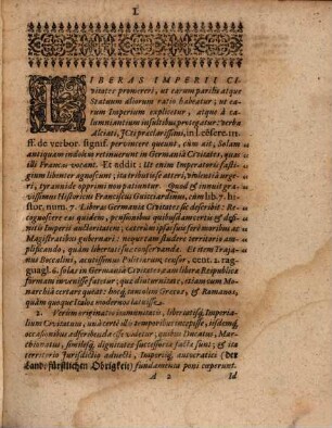 De Jure, Et Imperio Imperialivm Civitatum, Dissertatio