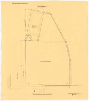 Rathaus, Tarnowitz: Lageplan 1:100