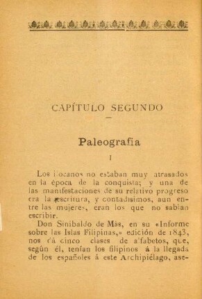 Capítulo segundo. Paleografia