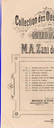 Rondo des fées : Capricietto ; Op. 2