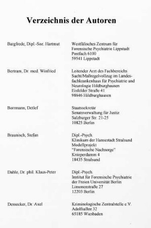 217-220, Verzeichnis der Autoren