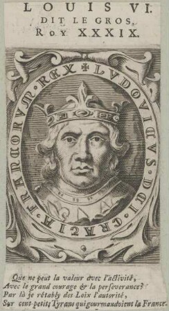 Bildnis von Louis VI., genannt Le Gros, König von Frankreich