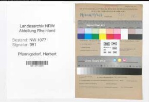 Entnazifizierung Herbert Pfennigsdorf , geb. 18.08.1922 (Polizist)