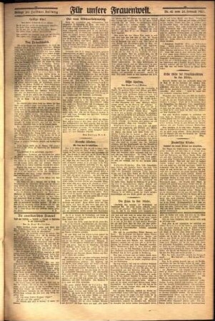 Zweite Ausgabe vom Donnerstag, den 24. Februar 1927.