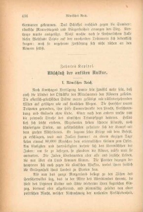 Zehntes Kapitel. Abschluß der antiken Kultur