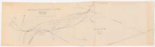 Rangierbahnhof Dortmund. Zum Projekt gehörend: Hermann Jansen, Bebauungsplan Dortmund: Linienplan der Eisenbahn 1:5000 (Variante)