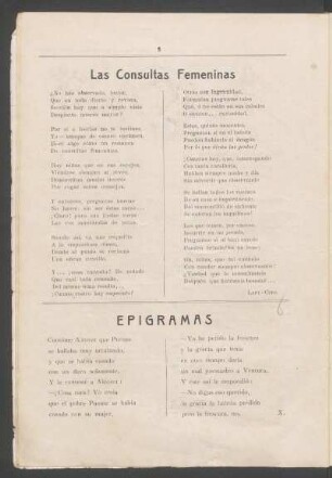 Las consultas femeninas