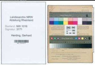 Entnazifizierung Gerhard Herding , geb. 23.02.1898 (Pfoertner)