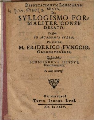 De syllogismo formaliter considerato