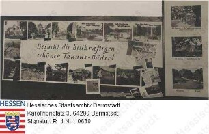 Bad Nauheim, Werbe-Schaufenstergestaltung - Wanderausstellung - Deutsche Heilbäder - Taunusbäder im Scherl Büro, Berlin
