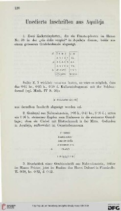 5: Unedierte Inschriften aus Aquileja, [2]