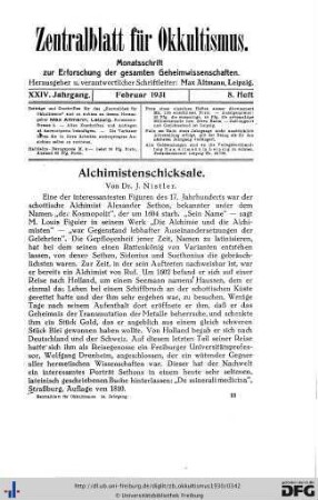 8. Heft (Feb. 1931)