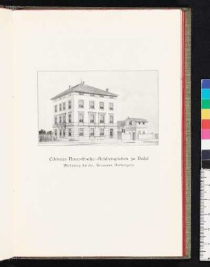 Eckhaus Nauenstraße-Aeschengraben zu Basel, Wohnung Friedr. Hermann Ambergers.
