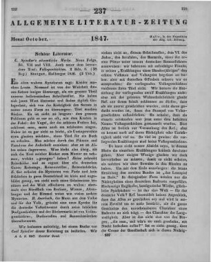 Spindler, K.: C. Spindlers Sämmtliche Werke. Bd. 8-9. Volksgeschichten. Bd. 1-2. Stuttgart: Halberger 1846