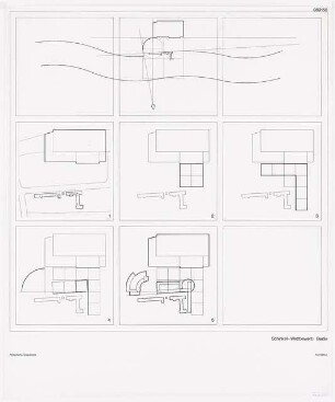 Neugestaltung der Spreeufer von Friedrichshain und Kreuzberg, Berlin Schinkelwettbewerb 1991: Analytische Diagramme