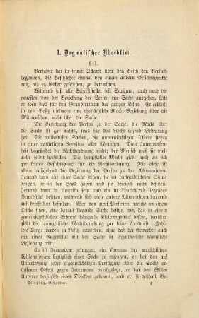 Zur Besitzlehre : kritische Streifzüge