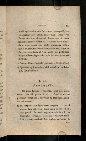 21-23, Prognosis (§ 25 - 26)