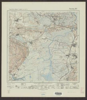 809 Penzberg ; Topographische Karte von Bayern 1:25.000 [Positionsblätter]